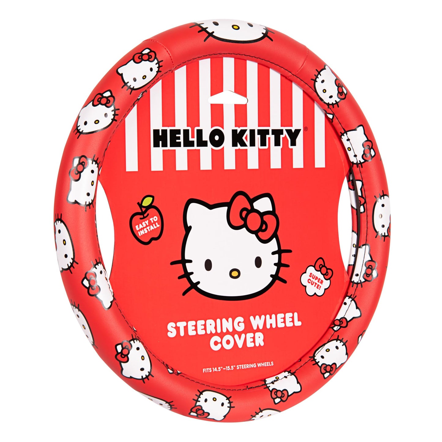 Hello Kitty Steering Wheel Cover, Universal Size 14.5-15