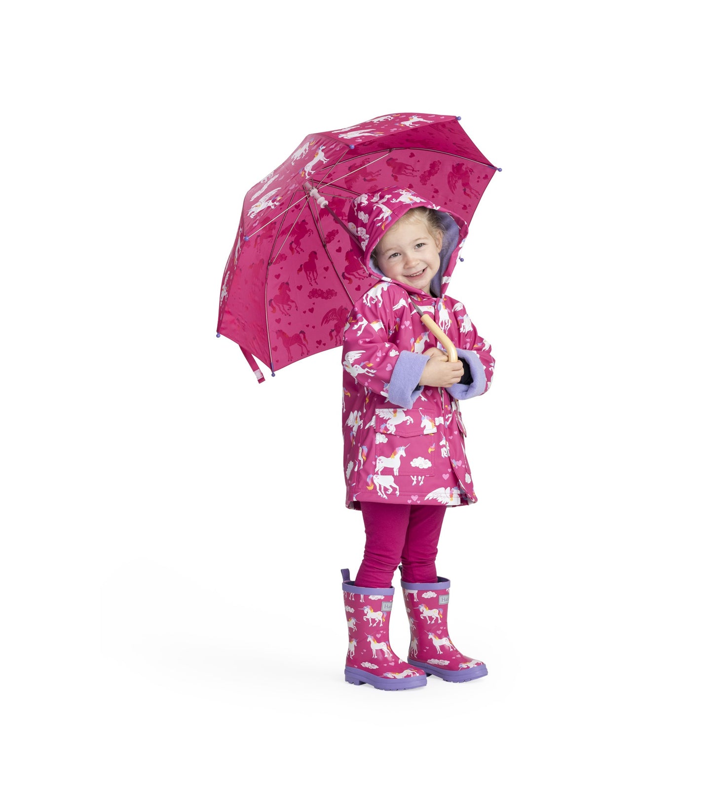 Hatley Girls' Button-up Printed Rain Jacket