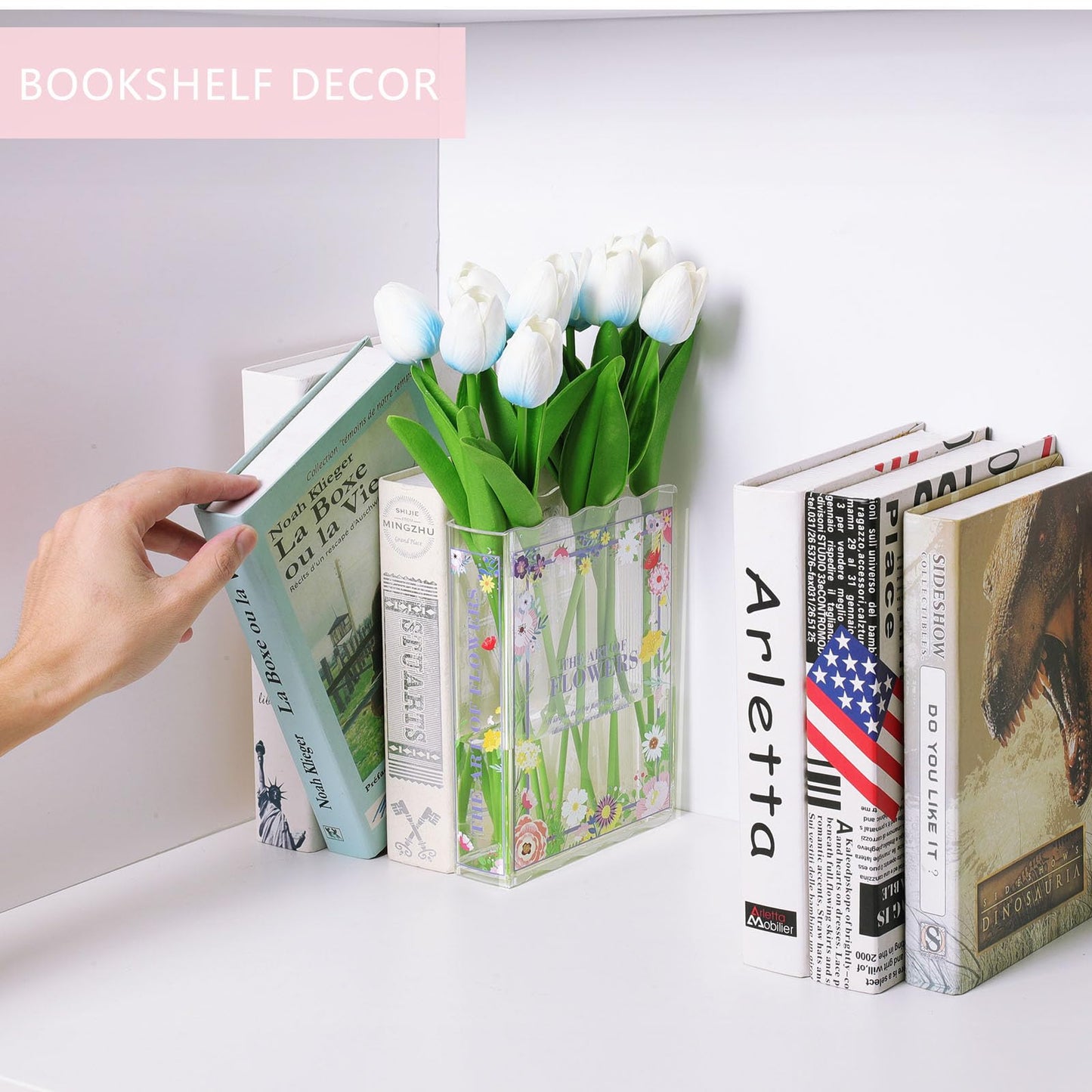 New Book-Shaped Flower Vase – Aesthetic Decor