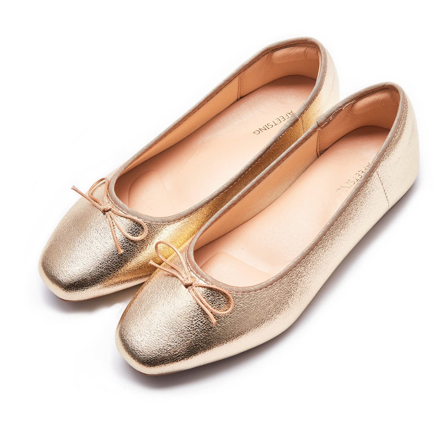 Women's Round Toe Ballet Flats - Comfortable Bow Dressy Shoes