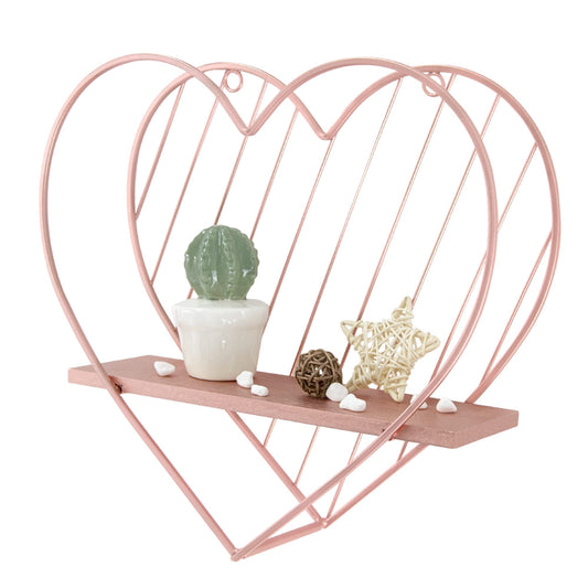 Heart-Shaped Floating Shelf – Funky Wall Organizer for Trinkets, Aesthetic Room Decor