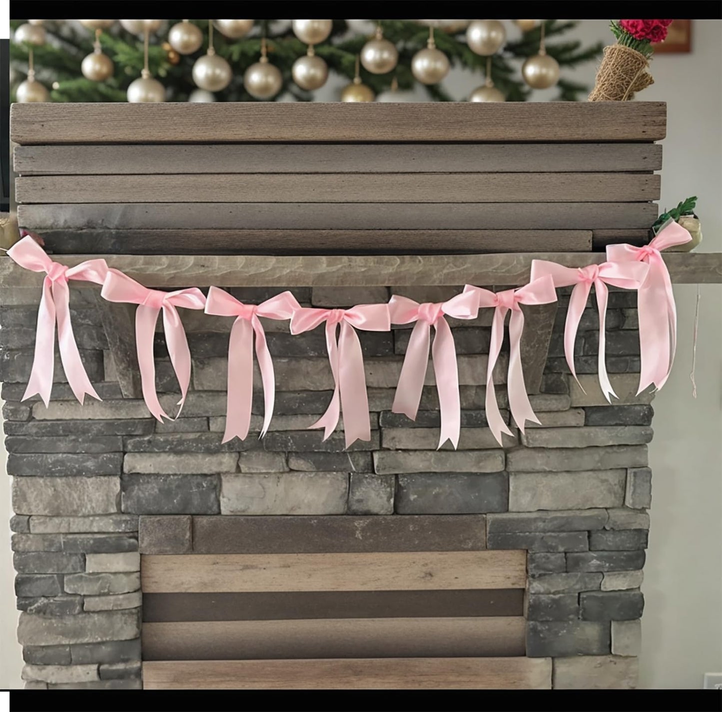 Coquette Bow Garland Banner