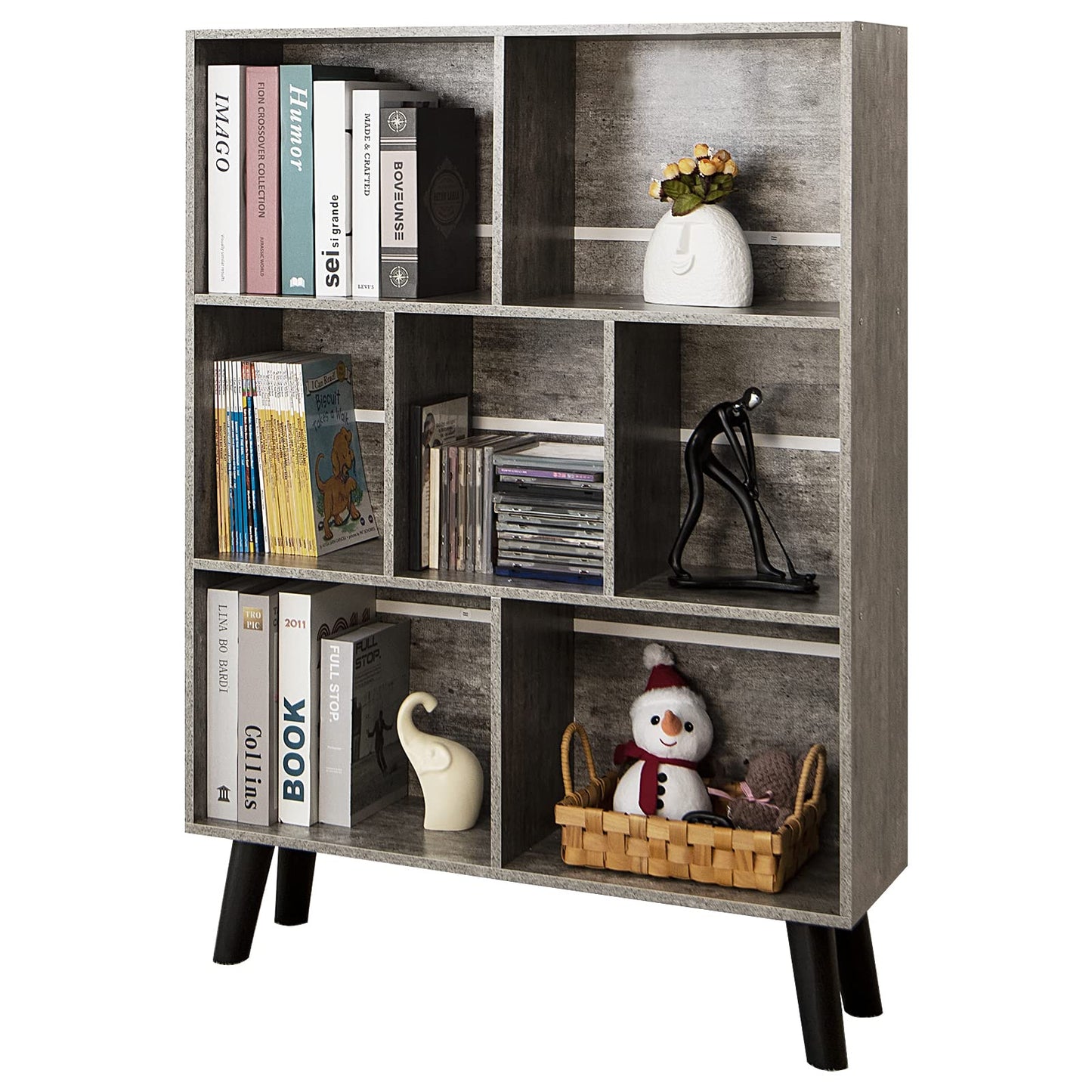 Modern Bookshelf - Large Freestanding Open