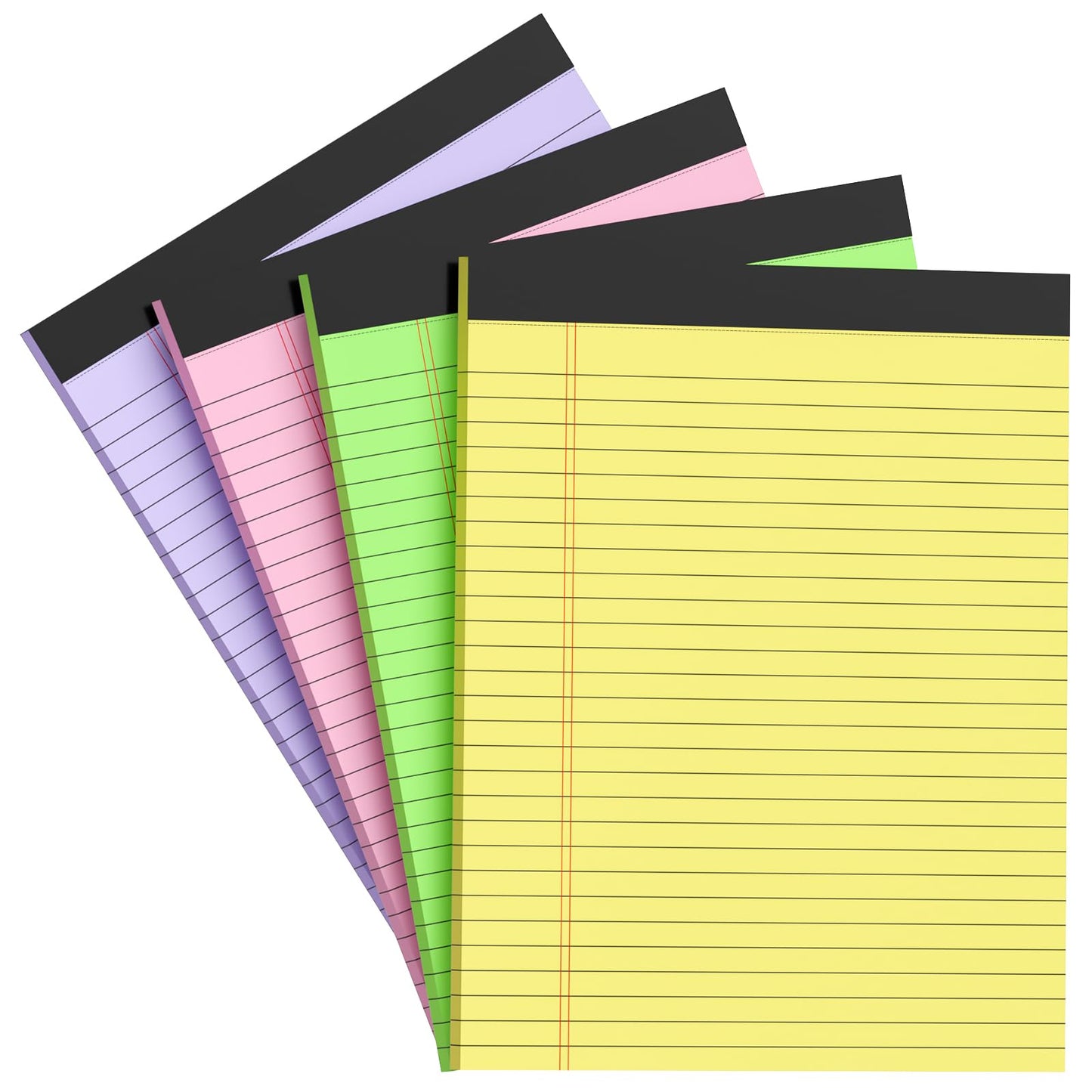 Note Pads 8.5x11 inch, Wide Ruled Clear Print Writing Pads