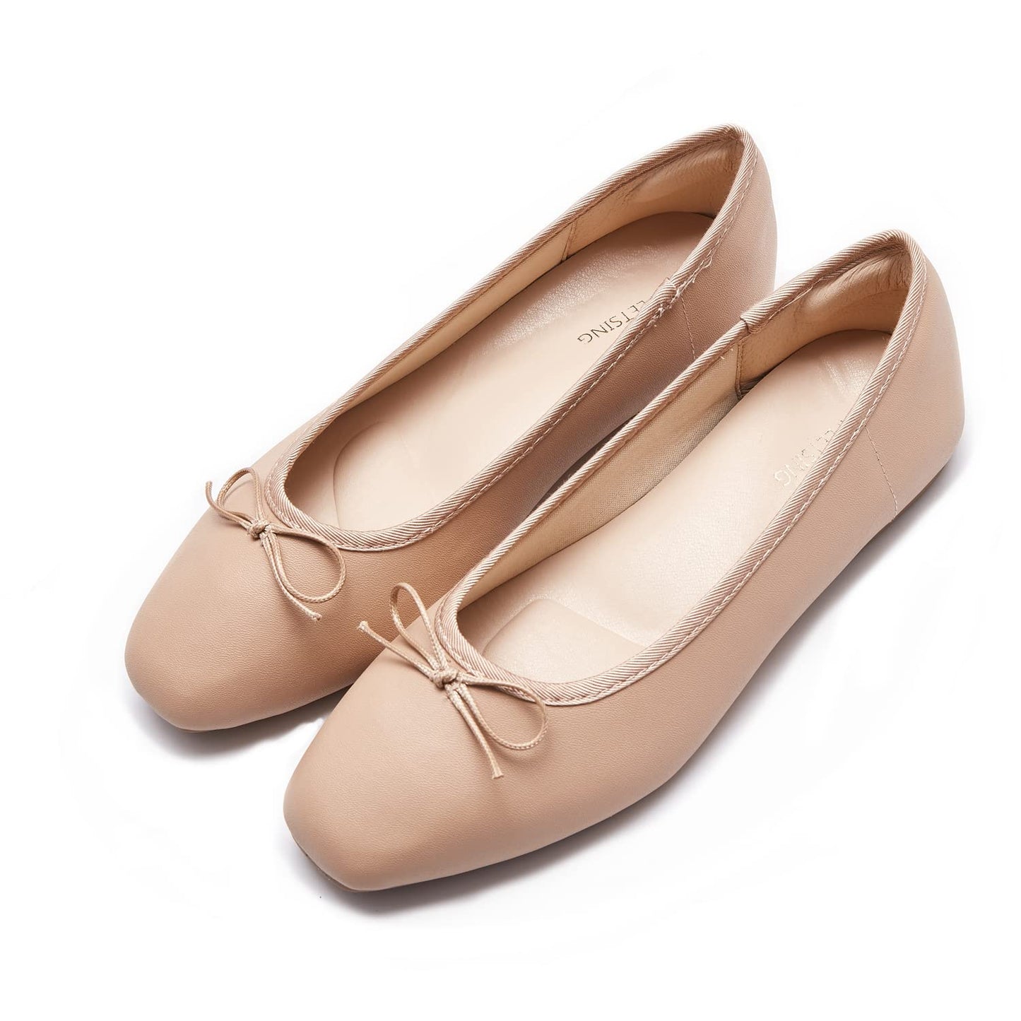 Women's Round Toe Ballet Flats - Comfortable Bow Dressy Shoes