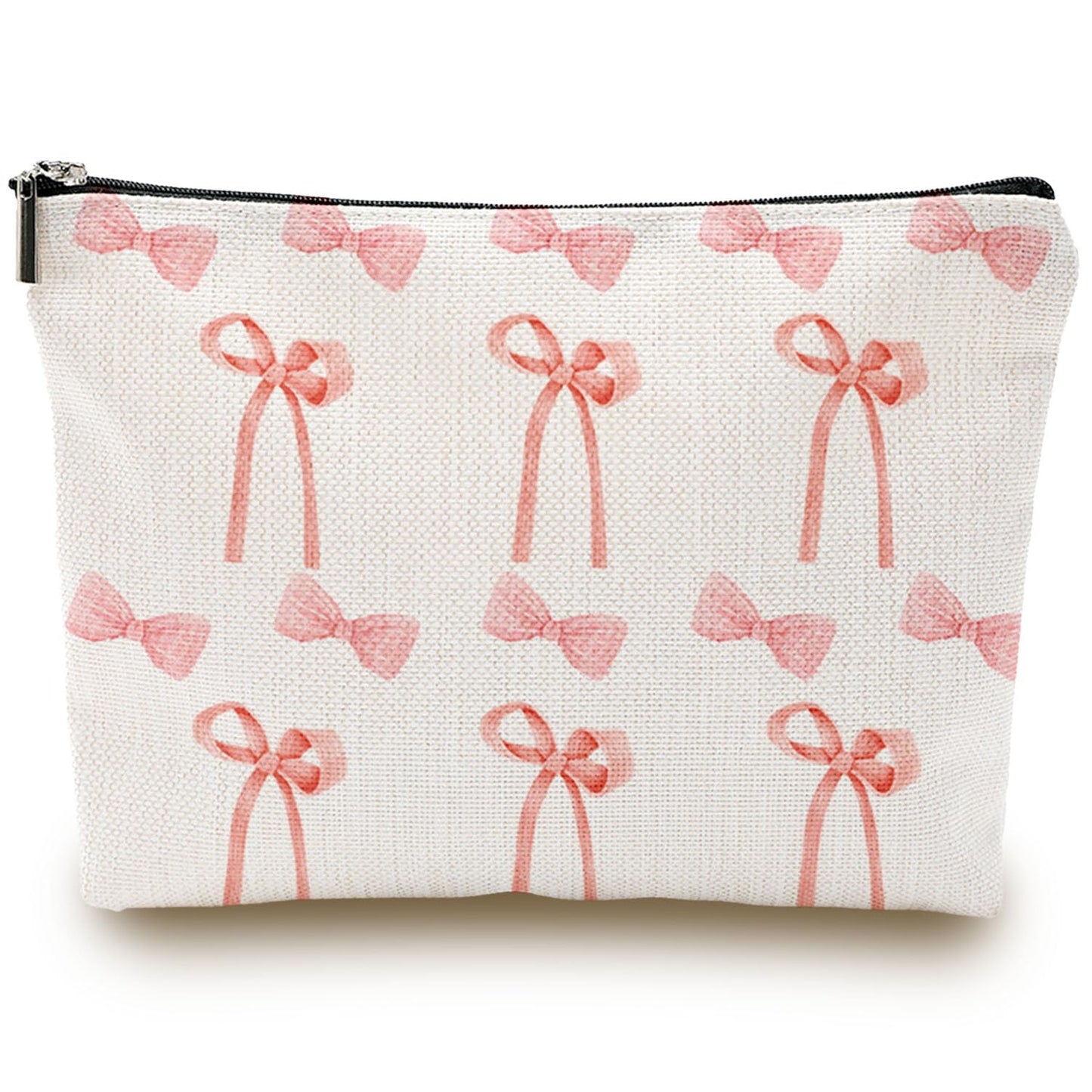 Coquette Pink Bow Makeup Bag