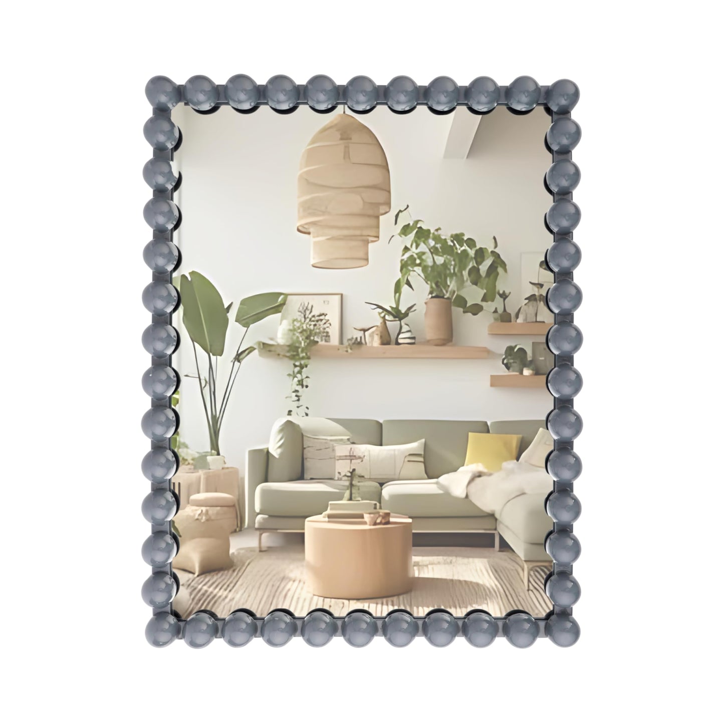 Wall Maunted Mirror, Metal Frame