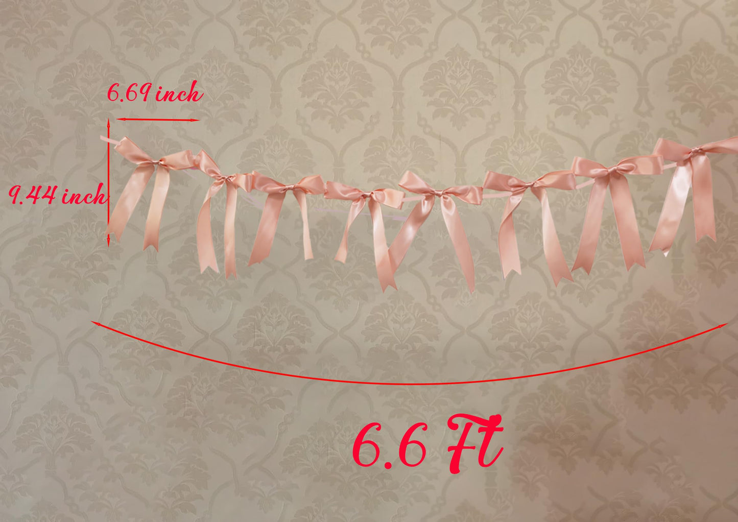 Coquette Bow Garland Banner