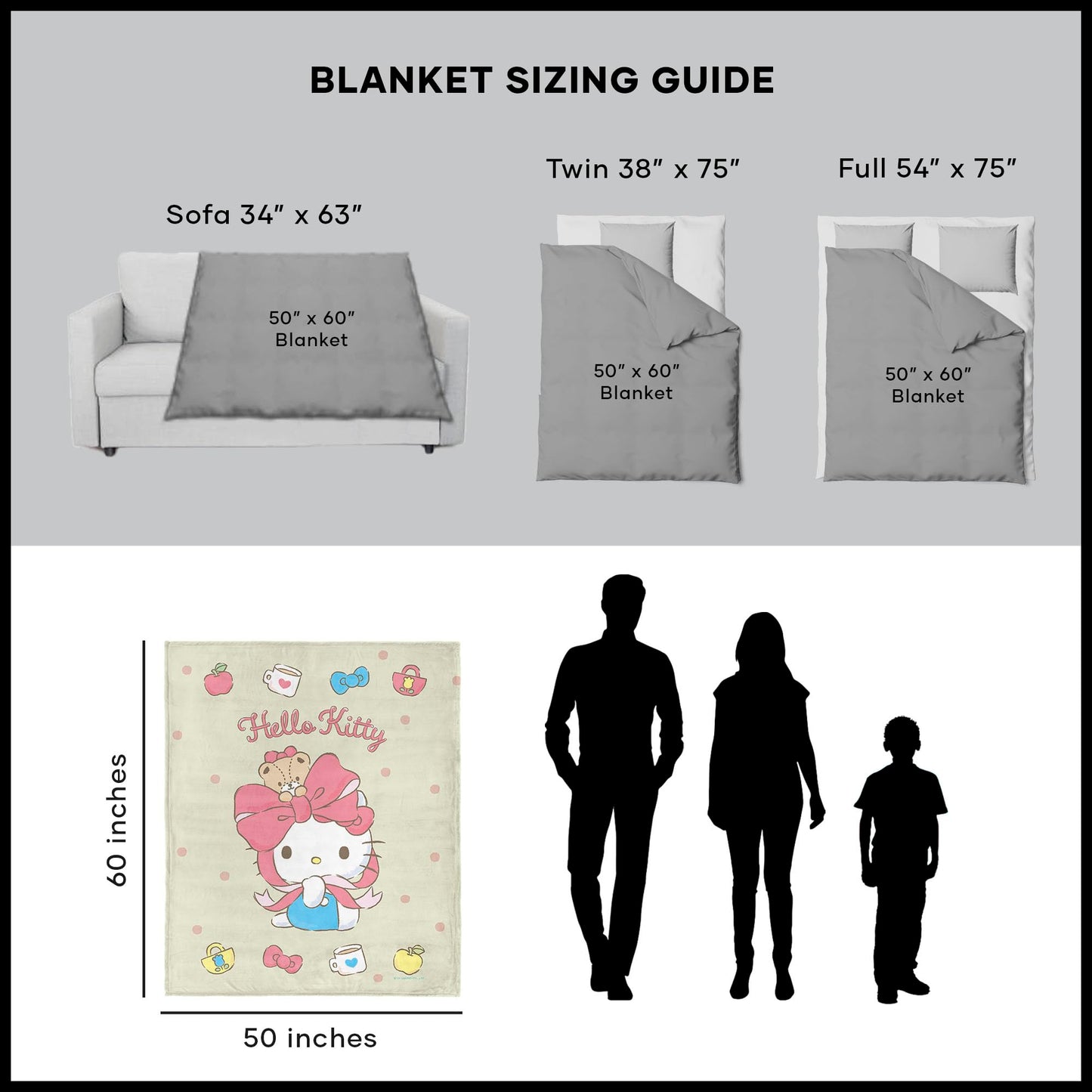 Hello Kitty Silk Touch Throw Blanket