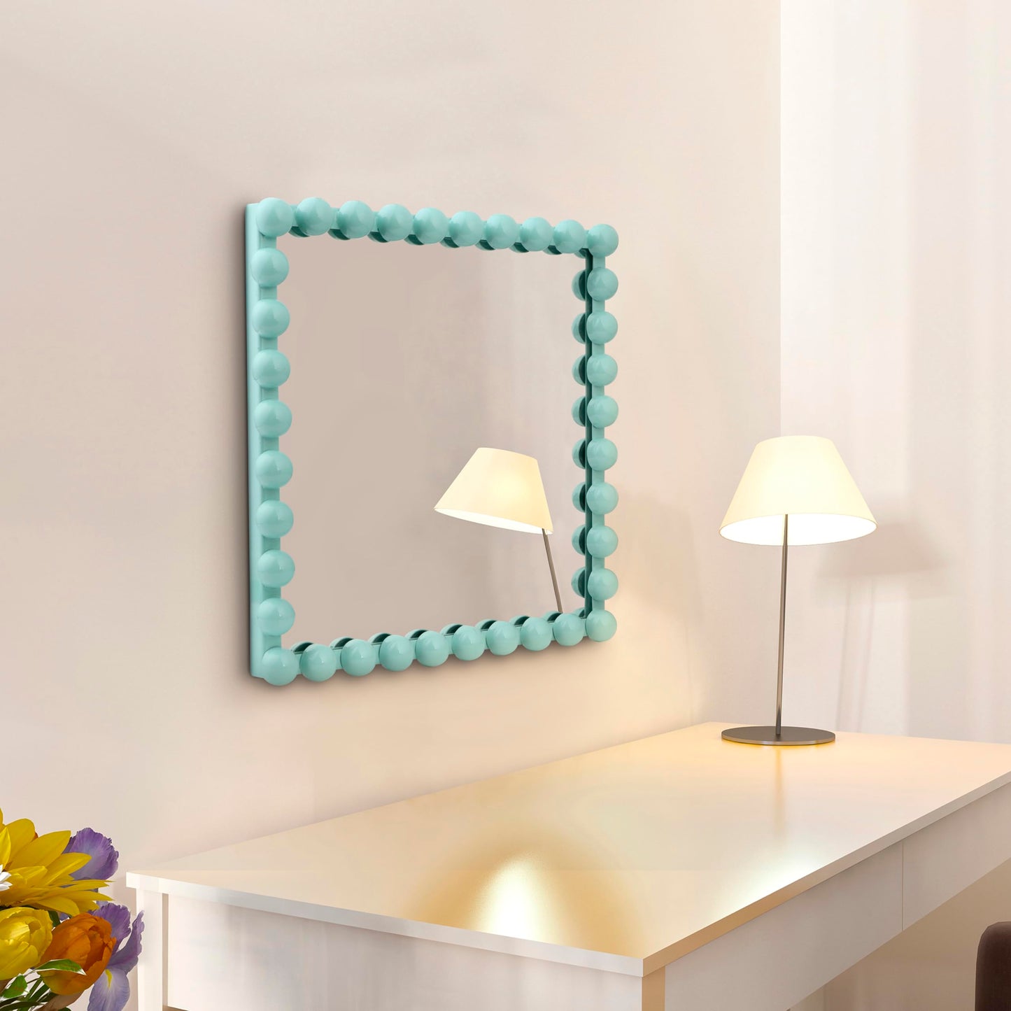 Wall Maunted Mirror, Metal Frame