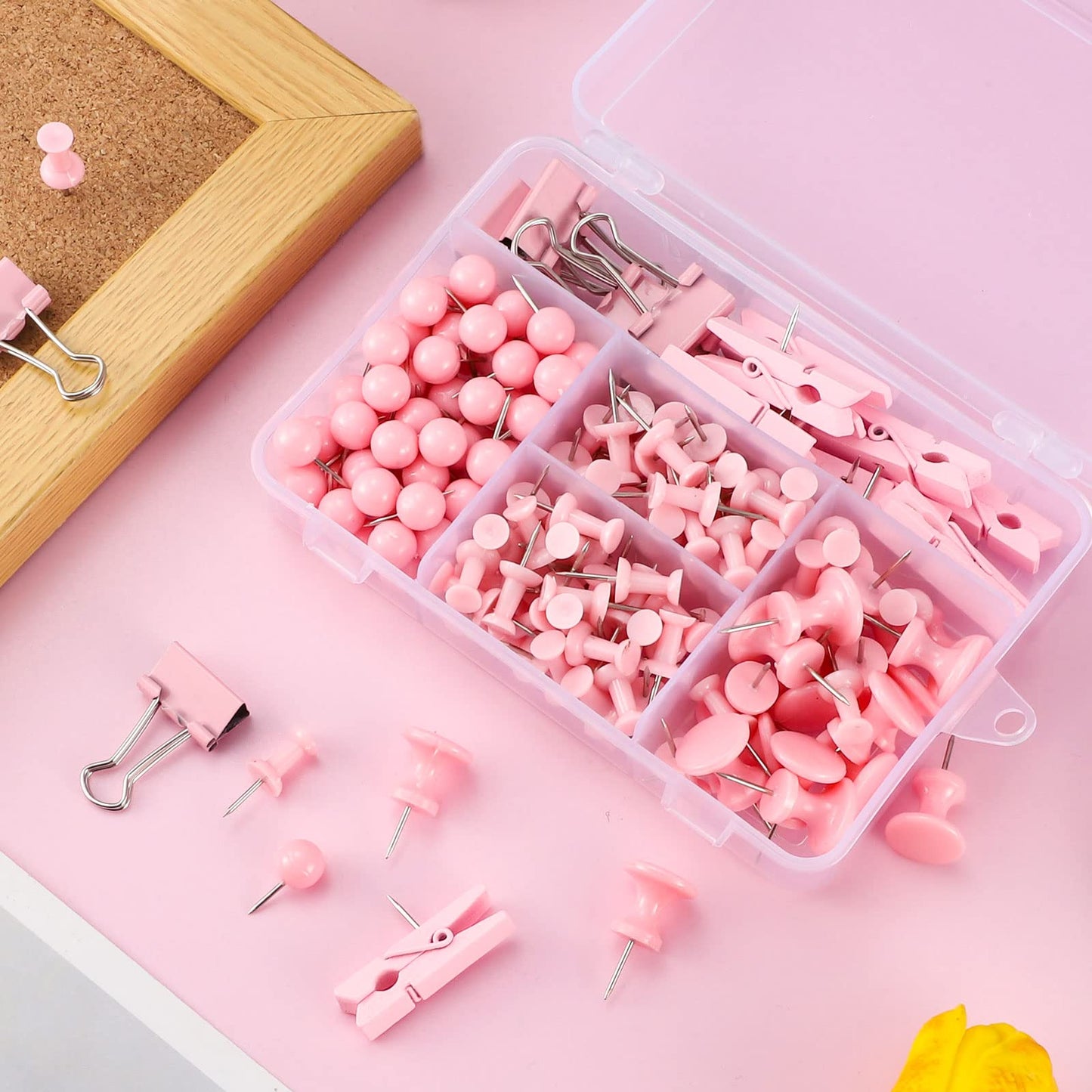 Push Pins Thumb Tacks - 200 Pieces Cute Decorative Push Pins