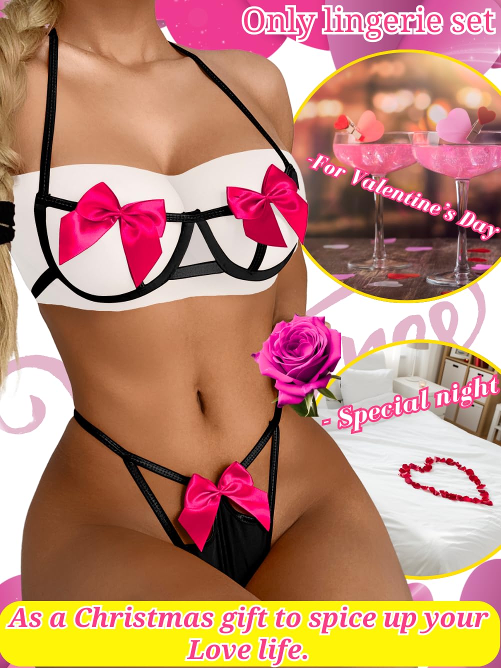 Present Bow Lingerie Set – Sexy Christmas, Valentine’s & Anniversary Outfit