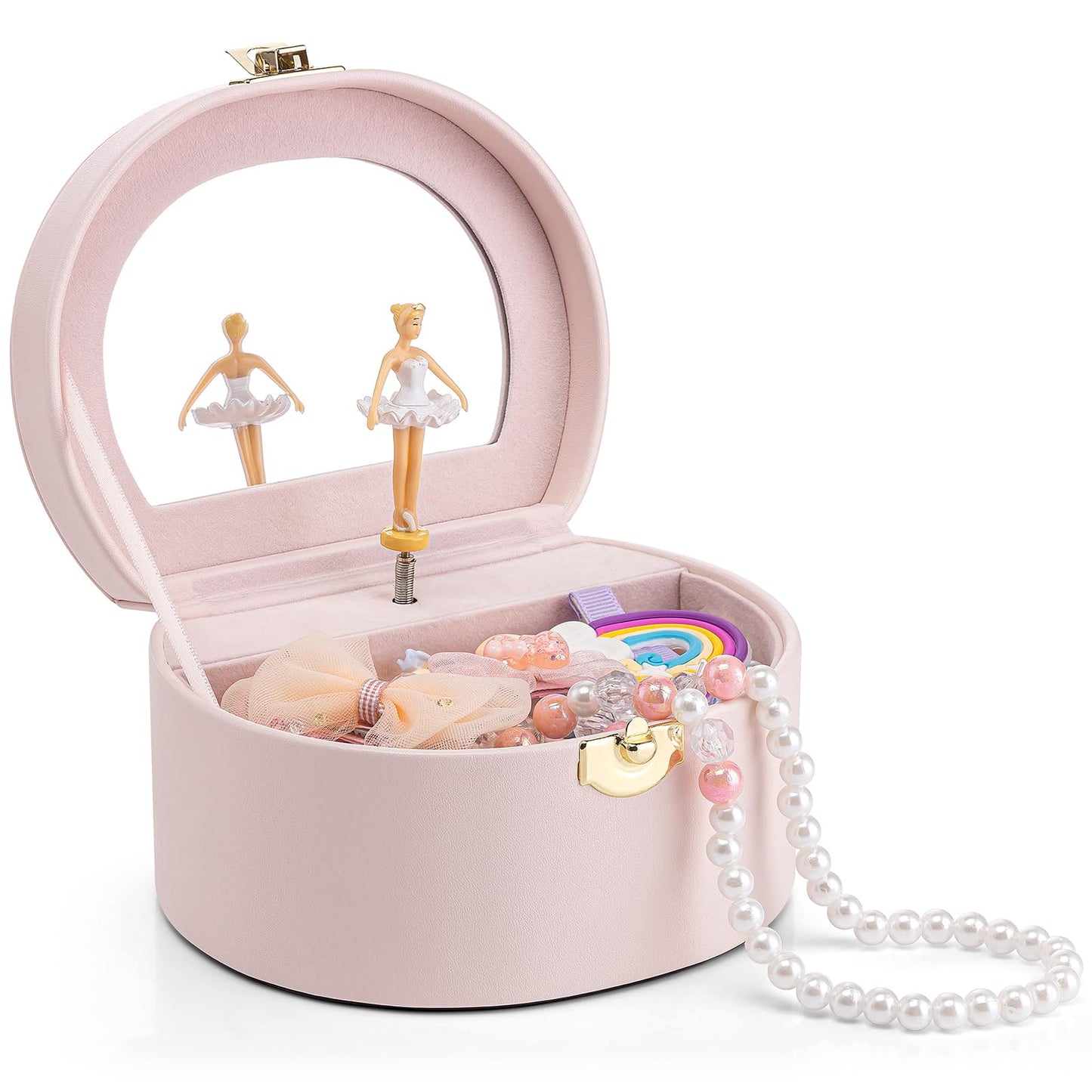 Small Musical Jewelry Box for Girls with Ballerina