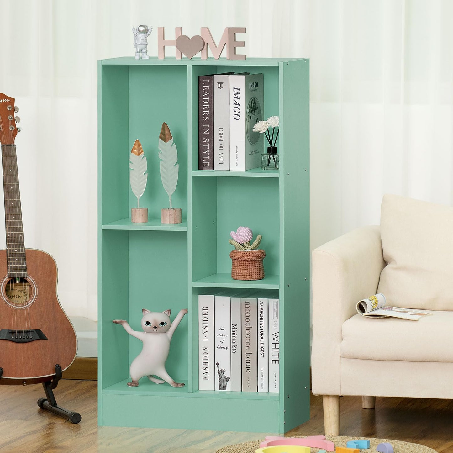 Modern Bookshelf - Large Freestanding Open