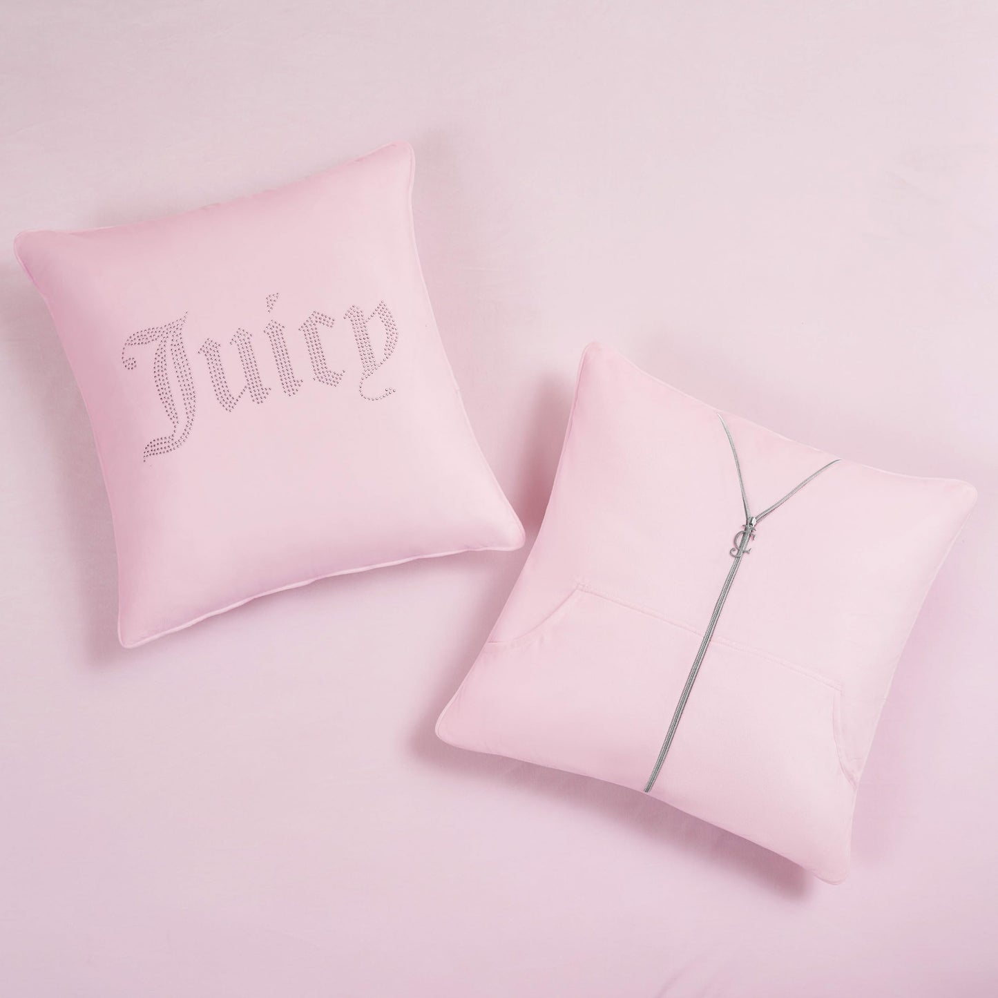 Juicy Couture Solid Velour 3-Piece King Comforter Set – Luxurious Bedding Ensemble