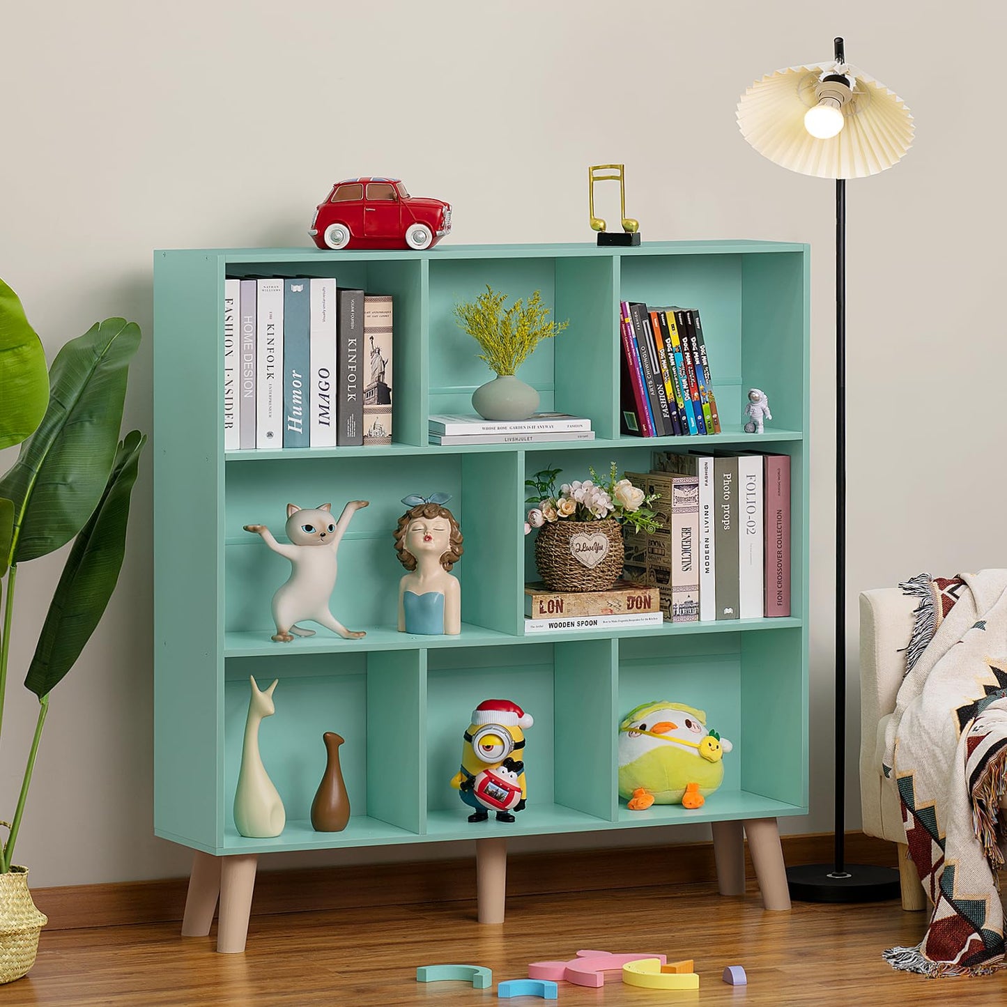 Modern Bookshelf - Large Freestanding Open