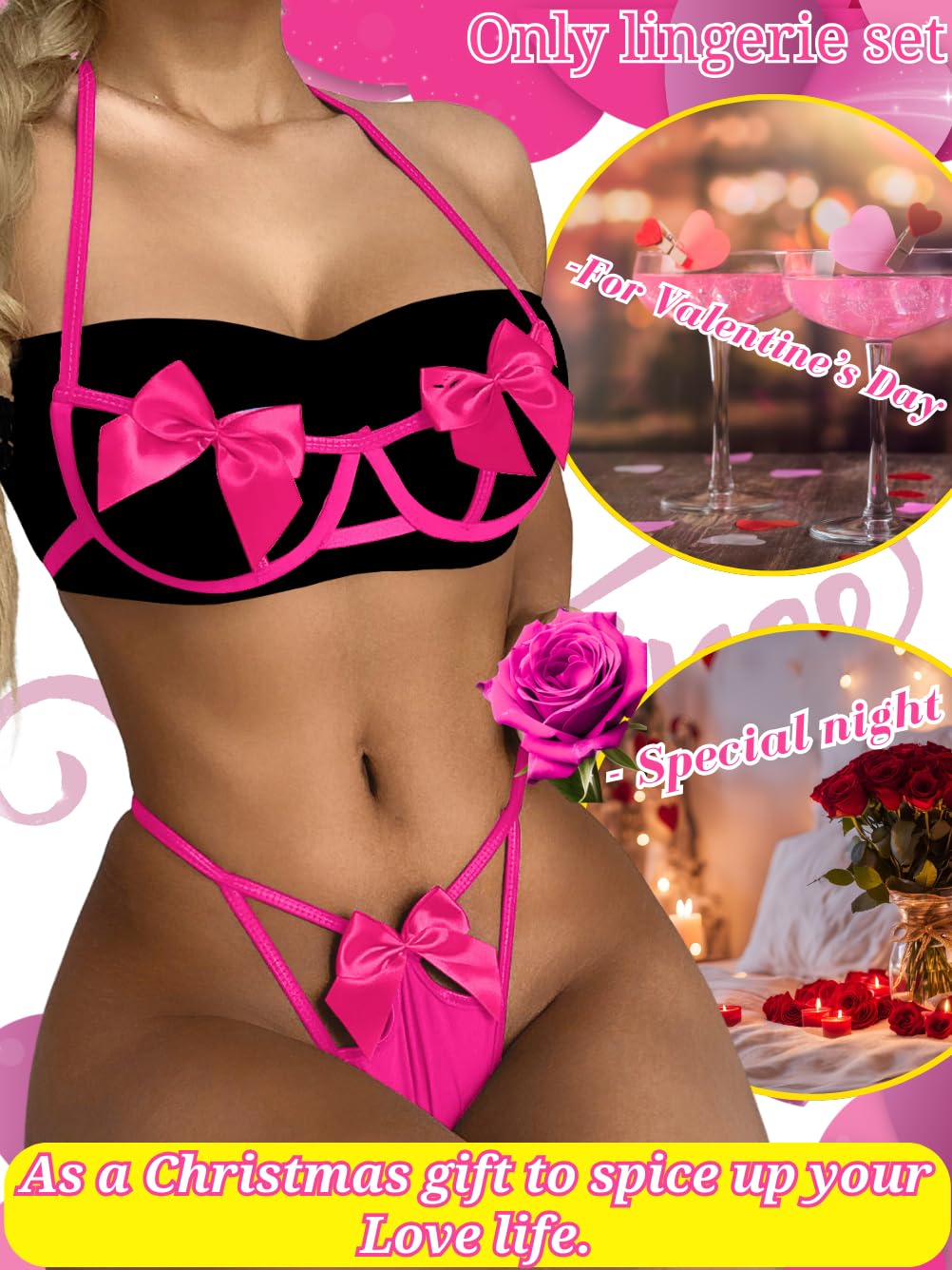 Present Bow Lingerie Set – Sexy Christmas, Valentine’s & Anniversary Outfit