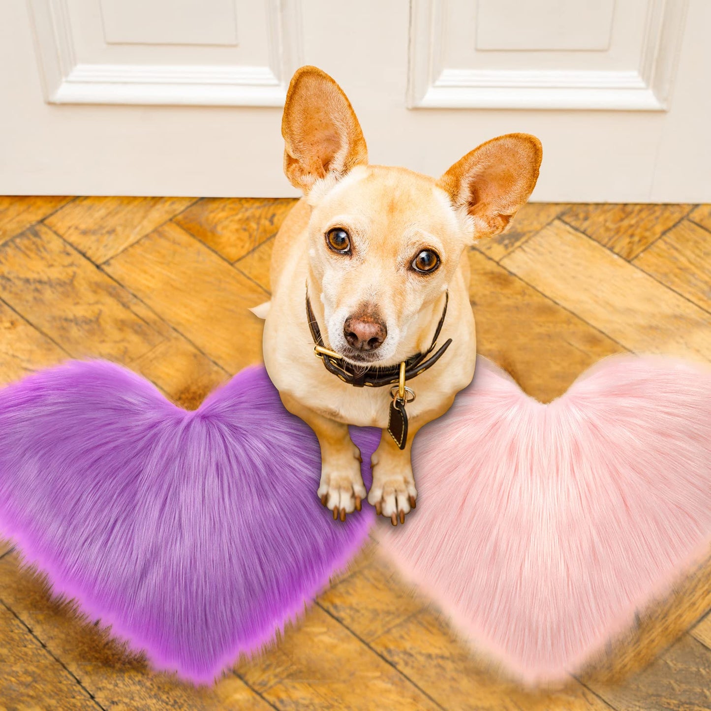 Heart Shaped Rug Faux Room Fluffy Carpe