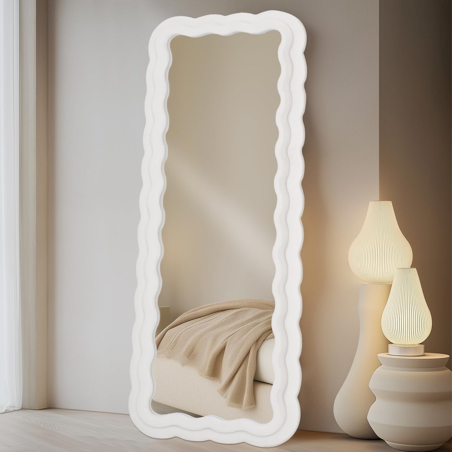 Irregular Full Body Mirror Wall Mounted Floor Mirror