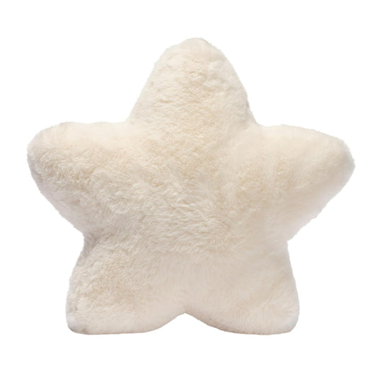 Lambs & Ivy Star Pillow Plush - Ultra Soft Creamy White