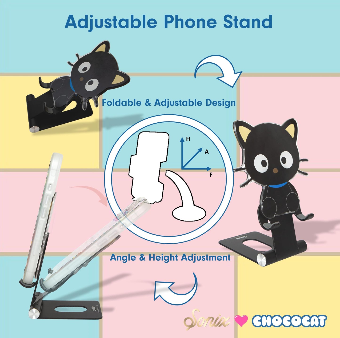 Sonix x Sanrio Character Phone Stand | Adjustable Cell Phone Holder