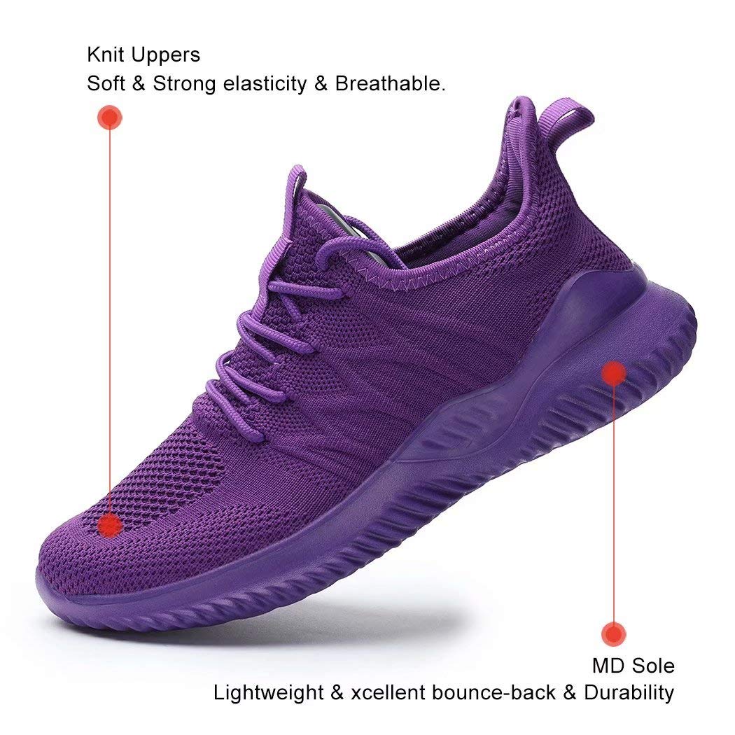 Womens Ladies Walking Running Shoes Slip On Lightweight Casual Tennis Sneakers