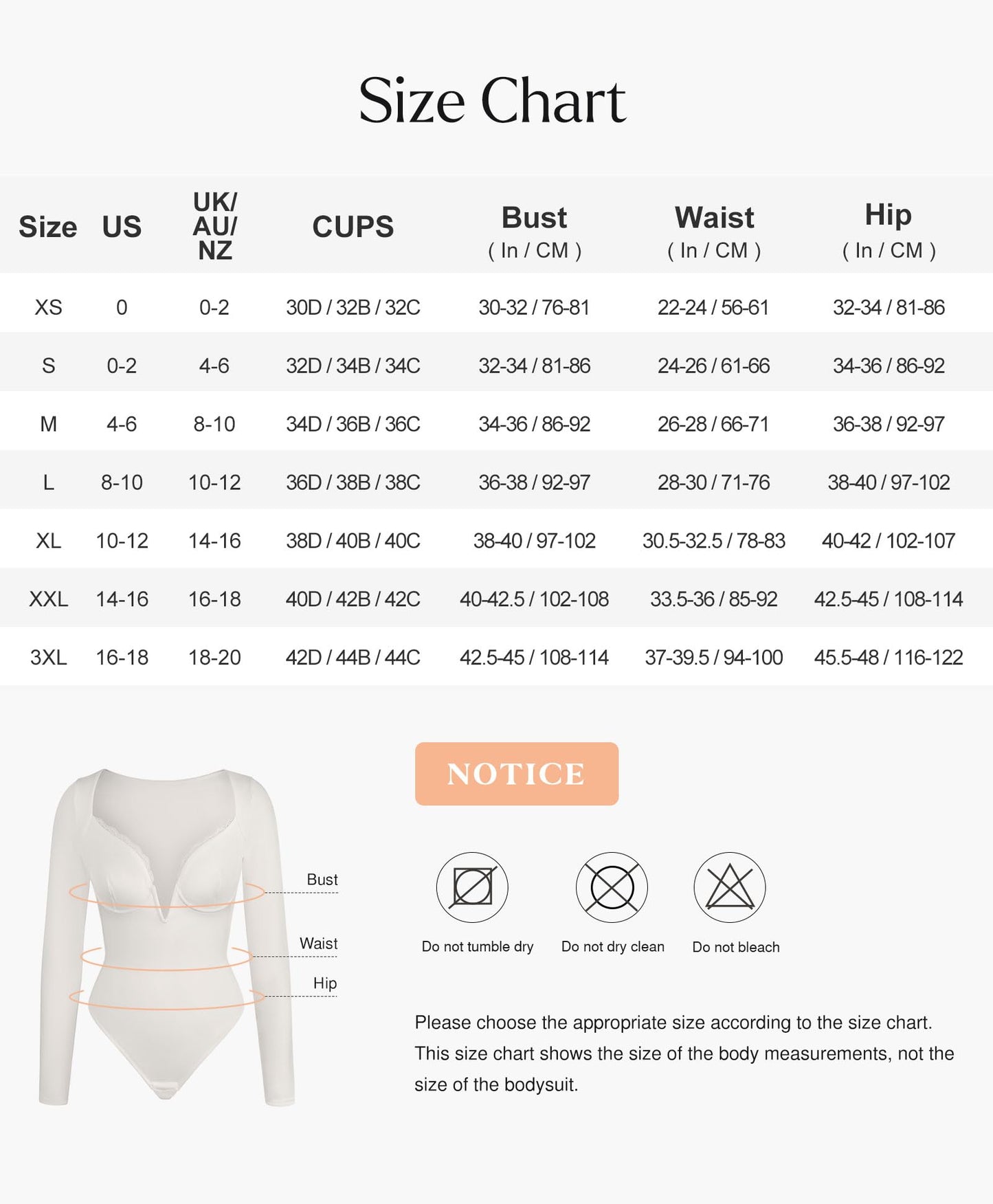 Lace Shapewear Bodysuit Long Sleeve Body suits -  Deep V Neck Tummy Control Corset Top