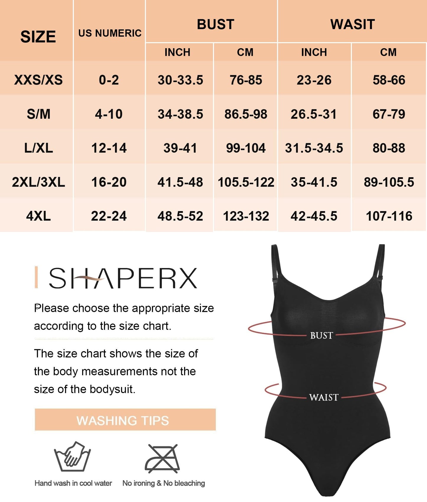 Women's Shapewear Bodysuit - Tummy Control Body Shaper Seamless Sculpting Snatched Waist Body Suit