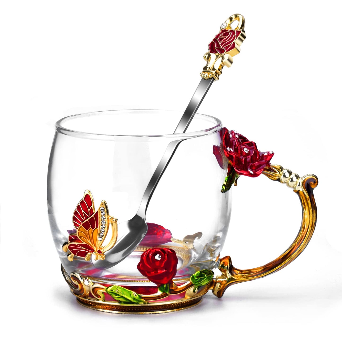 Glass Coffee Enamels Mug