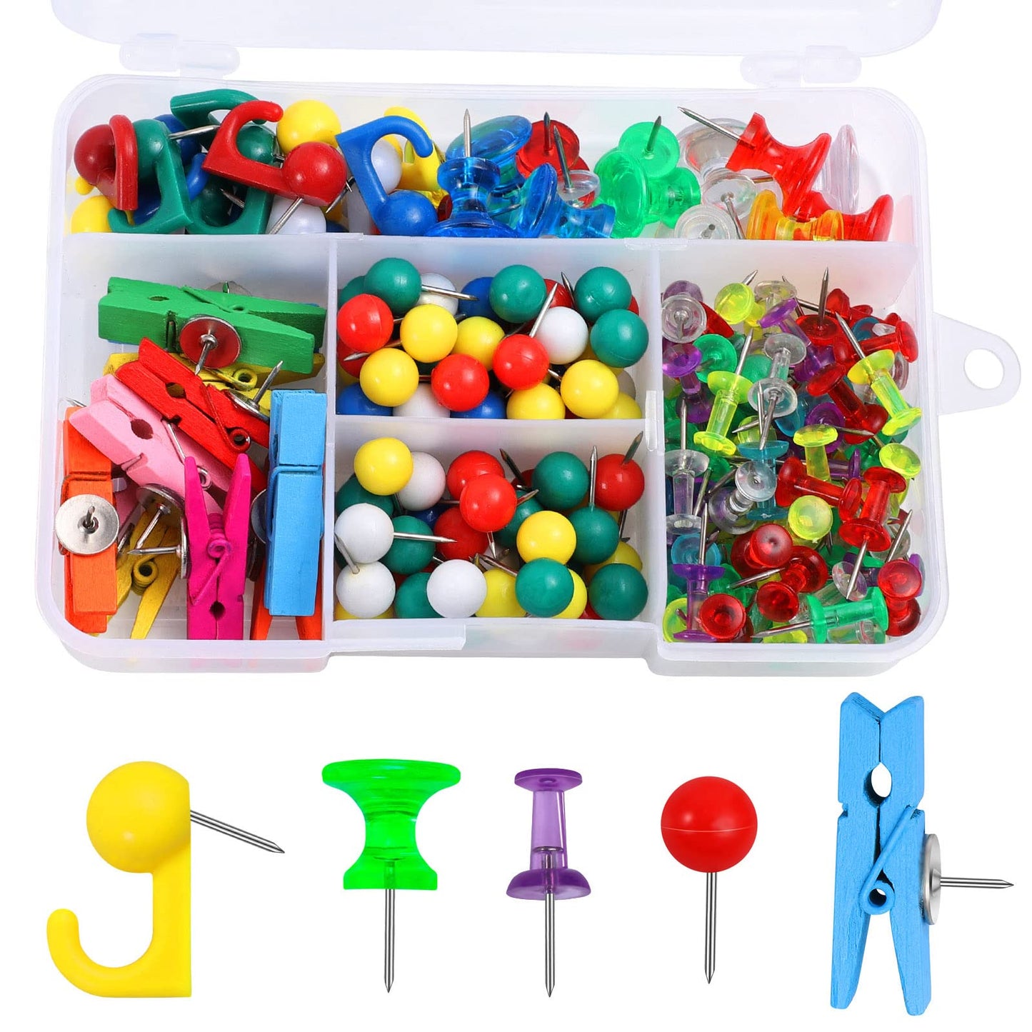 Push Pins Thumb Tacks - 200 Pieces Cute Decorative Push Pins