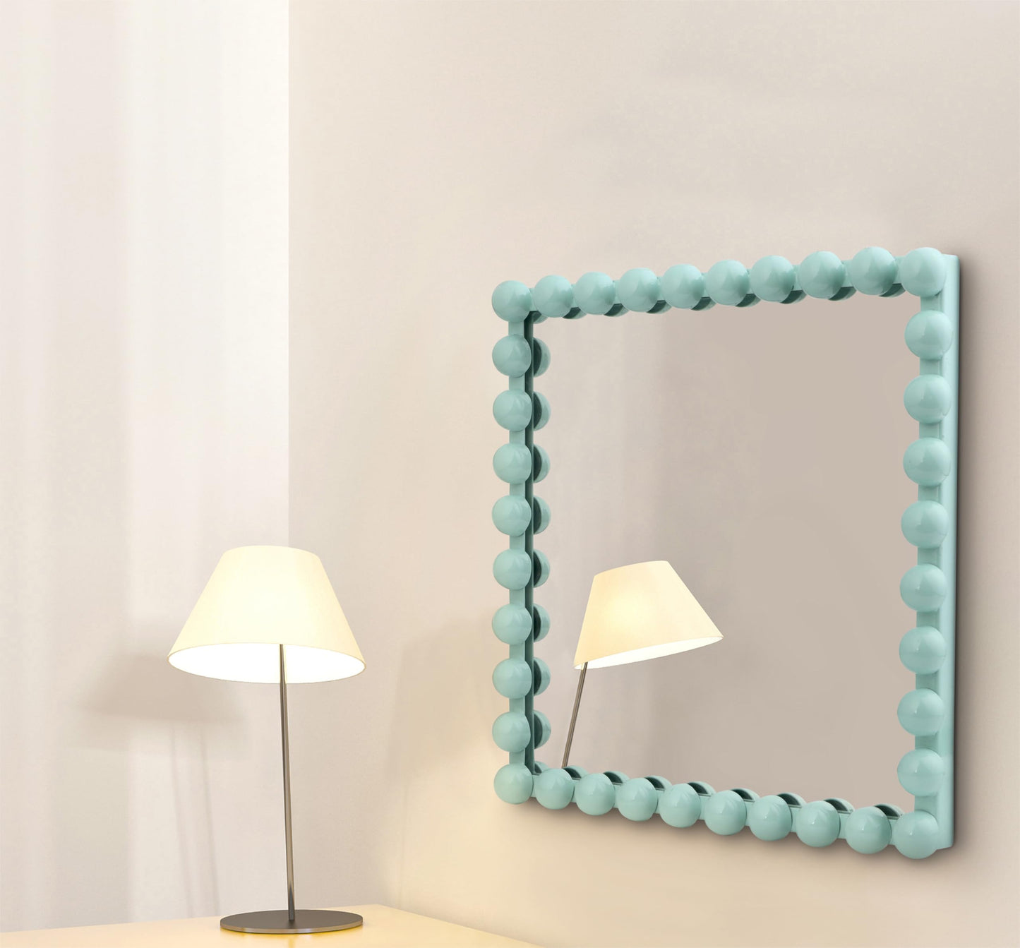 Wall Maunted Mirror, Metal Frame