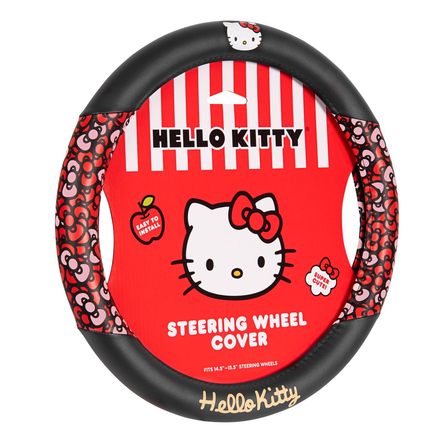 Hello Kitty Steering Wheel Cover, Universal Size 14.5-15