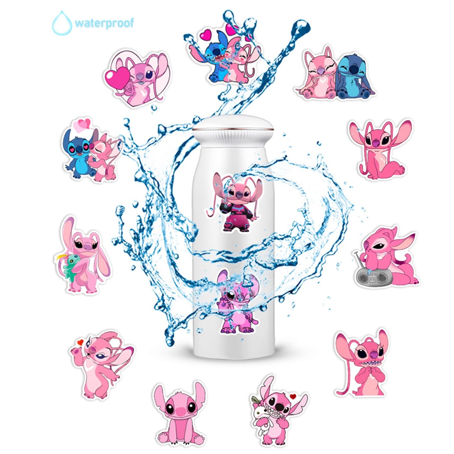 Kawaii Stickers, 50pcs Cute Cartoon Waterproof Vinyl Decal