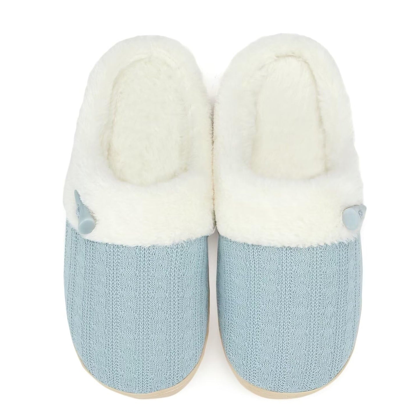 Women's Slip on Fuzzy House Slippers Memory Foam Slippers