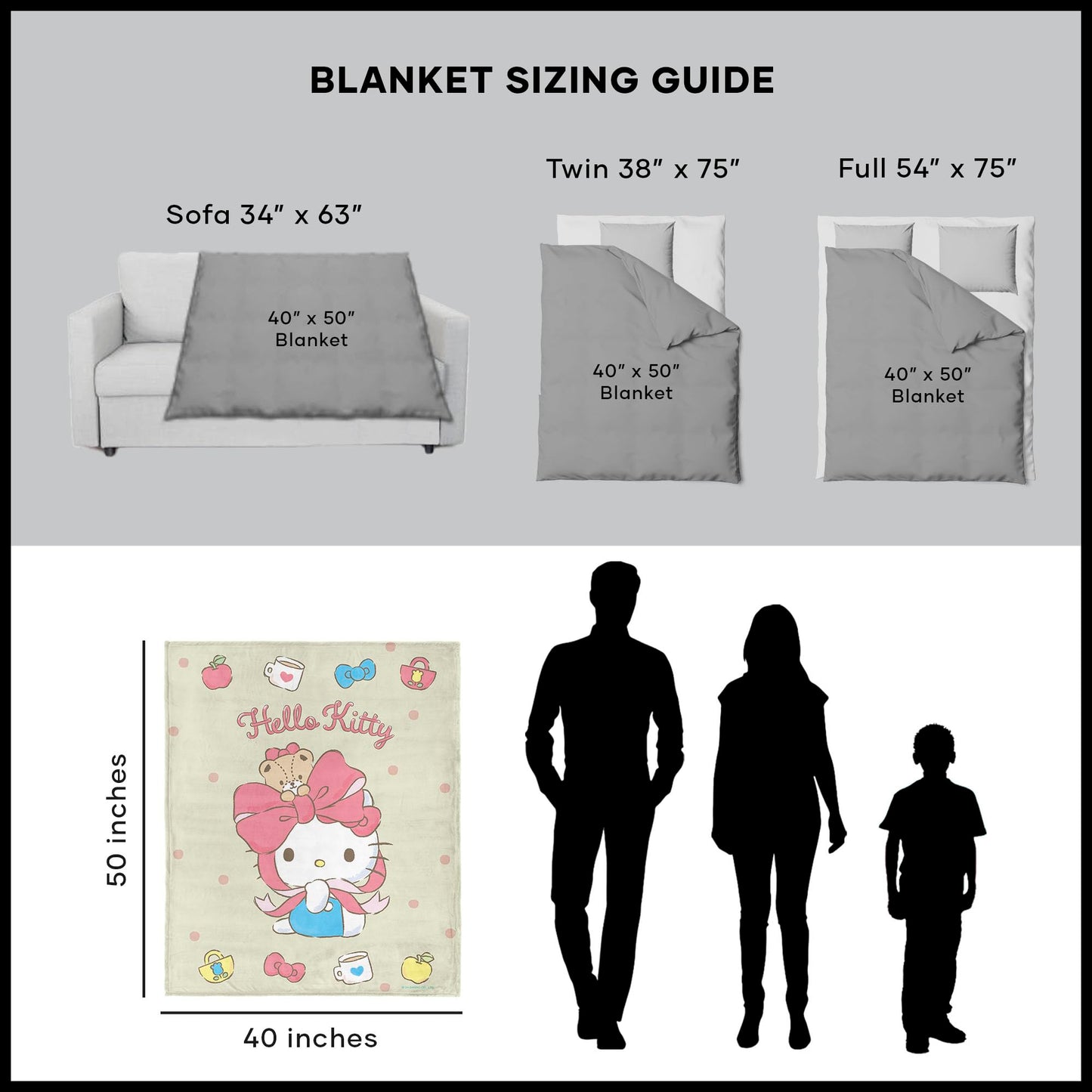 Hello Kitty Silk Touch Throw Blanket