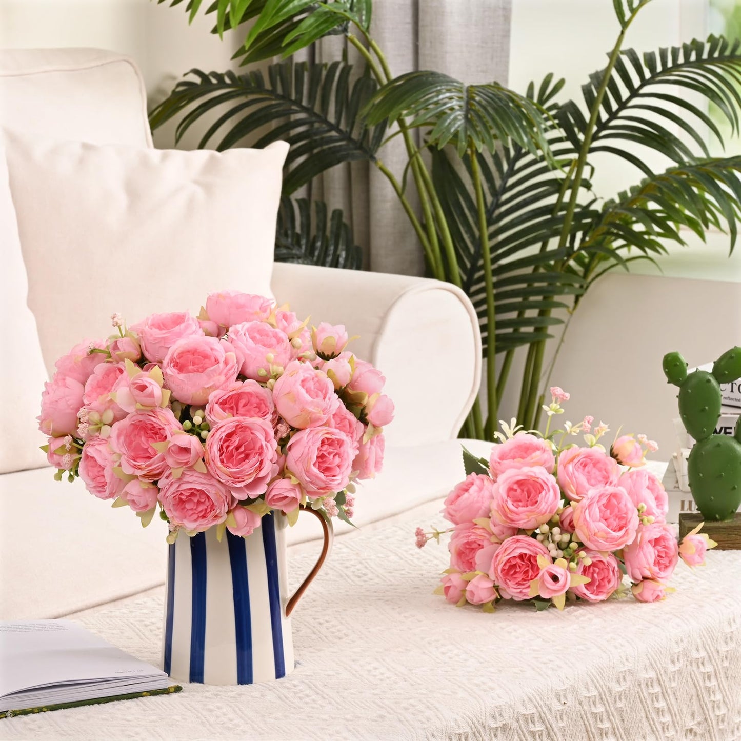 Peonies Artificial Flowers - Silk Peonies Flowers Fake Bouquet