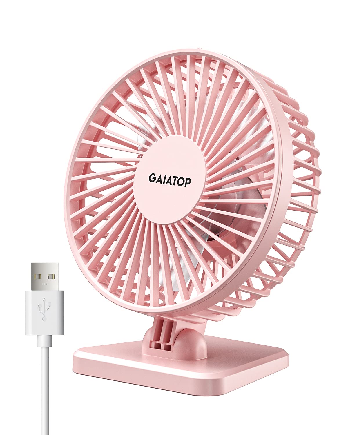 SmallPersonal Portable Quiet 3 Speeds, USB Desk Fan - Adjustment Mini Table Desktop