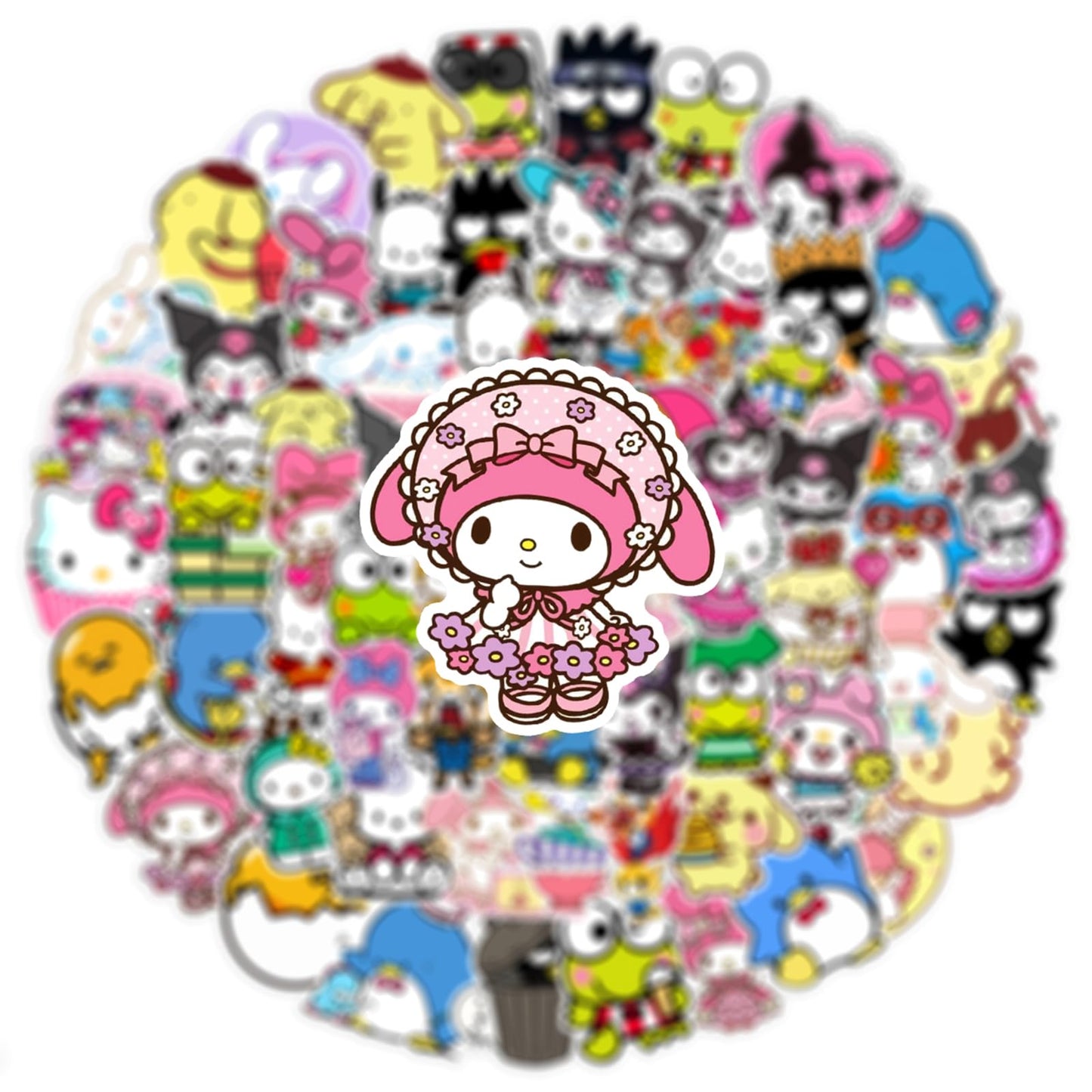 Kawaii Stickers, 50pcs Cute Cartoon Waterproof Vinyl Decal