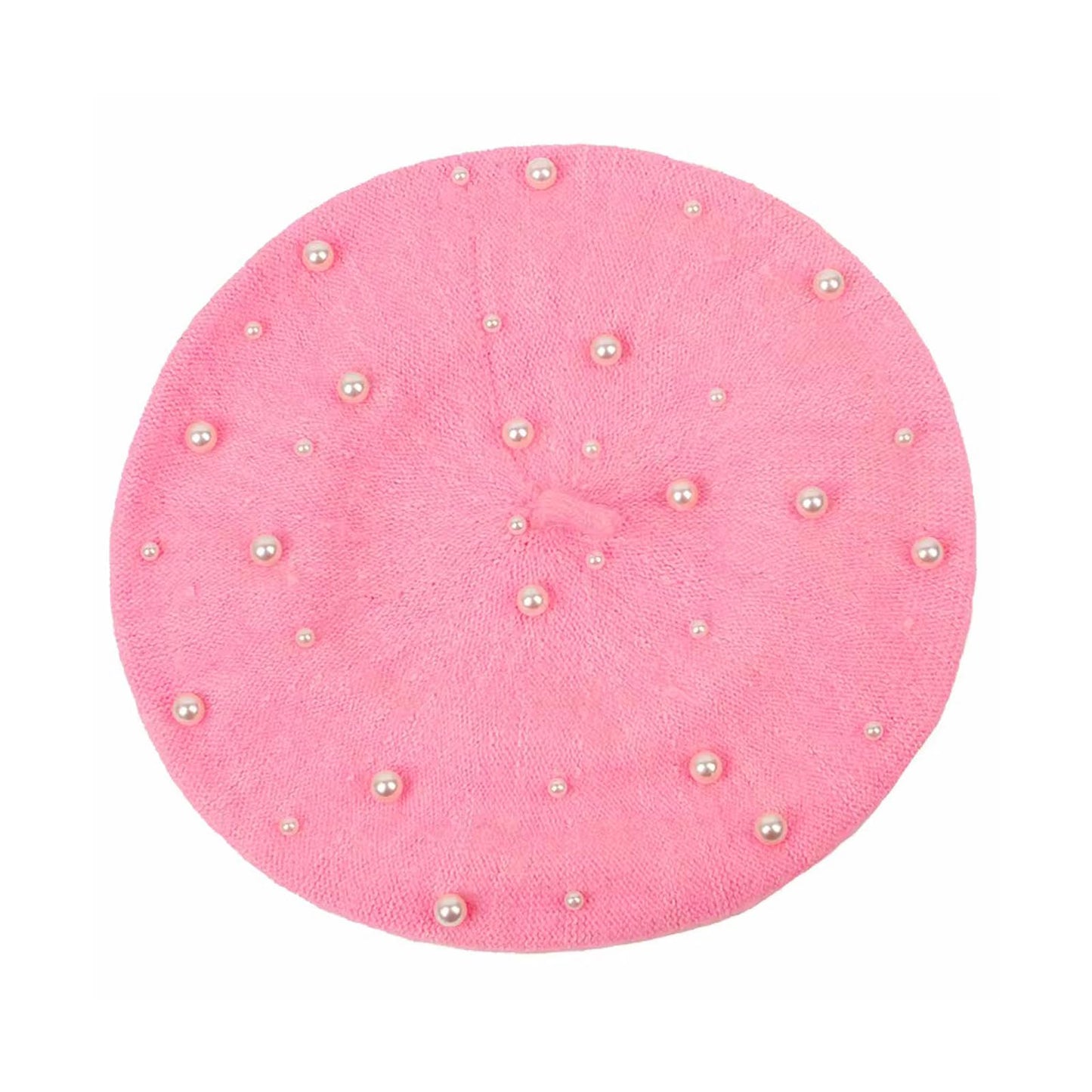 Women Pearl Beret Cap