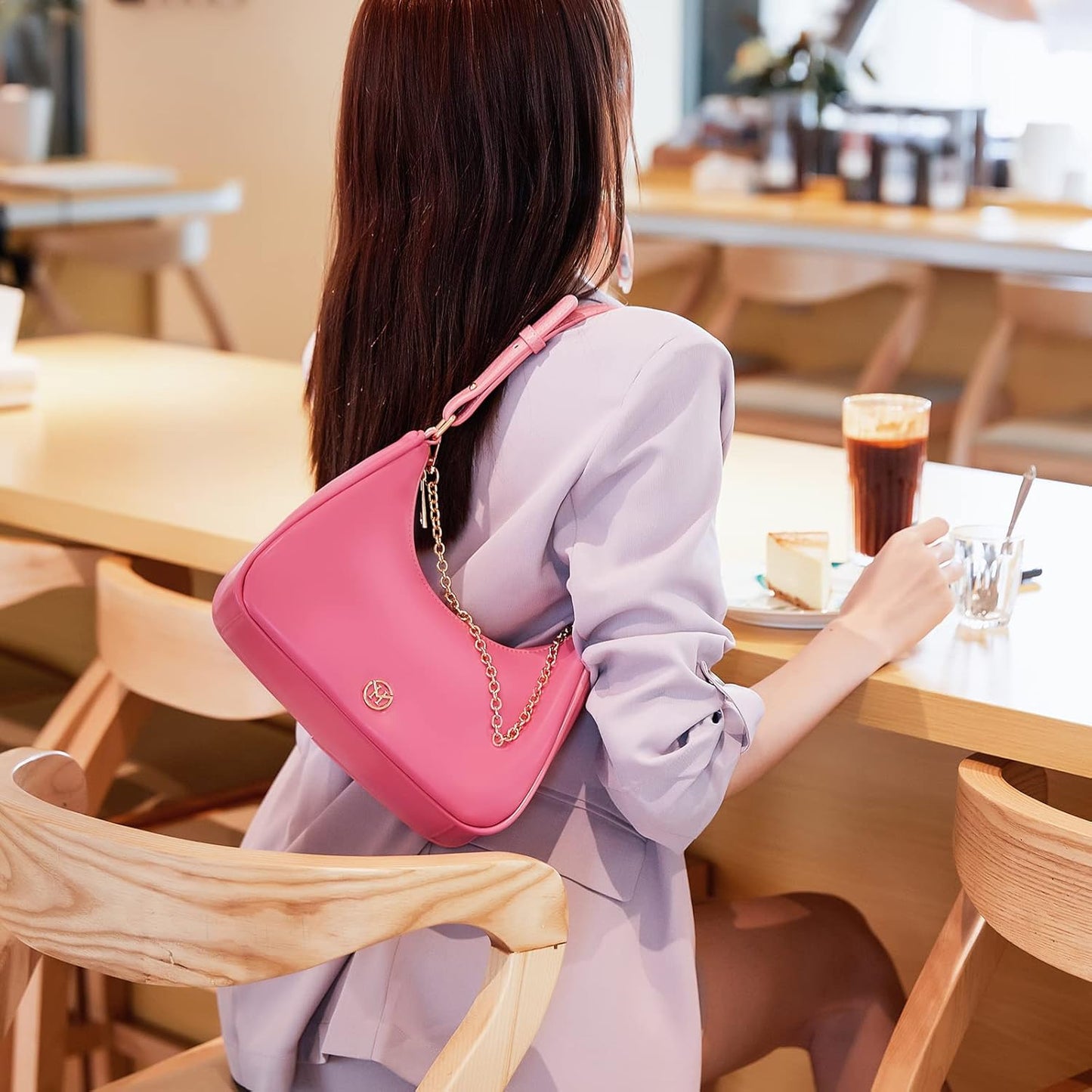 Women's Small Pink Shoulder Bag