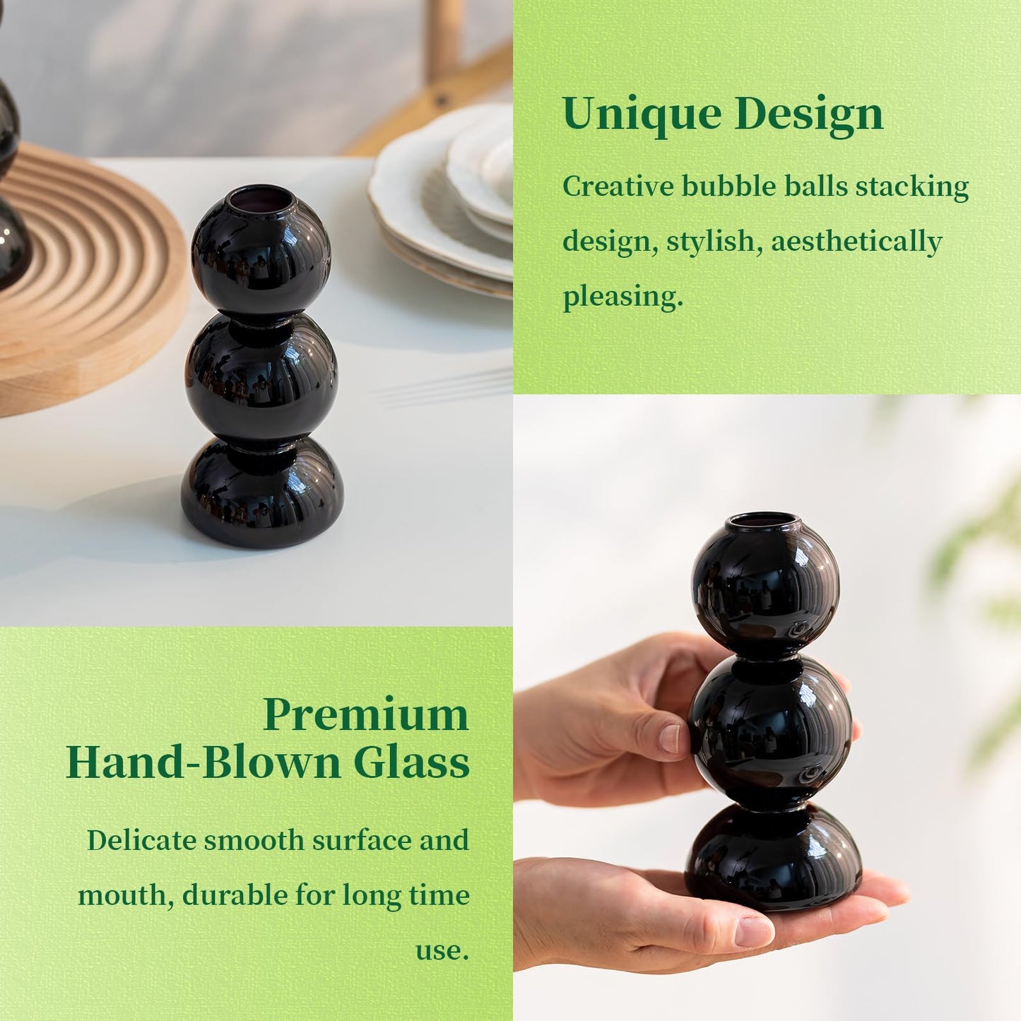 Glass Bubble Vases for Flowers