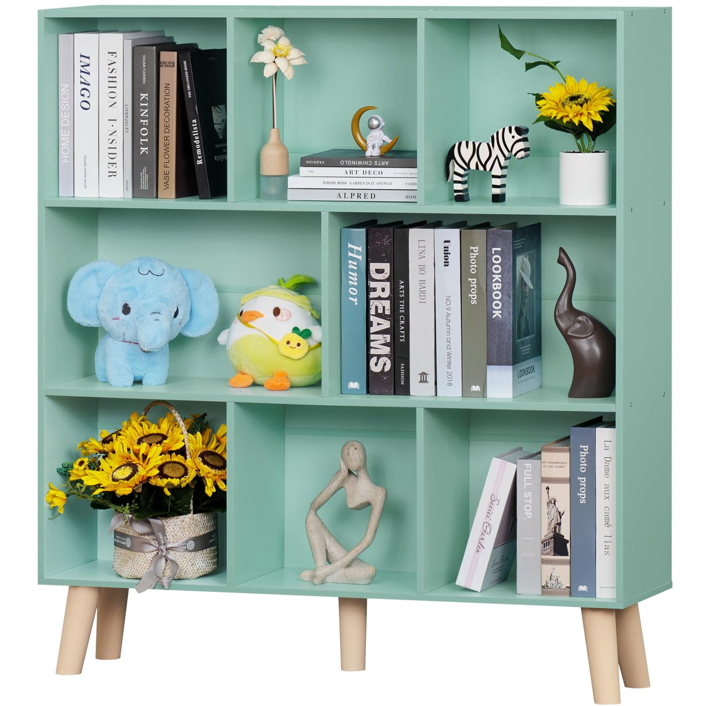 Modern Bookshelf - Large Freestanding Open