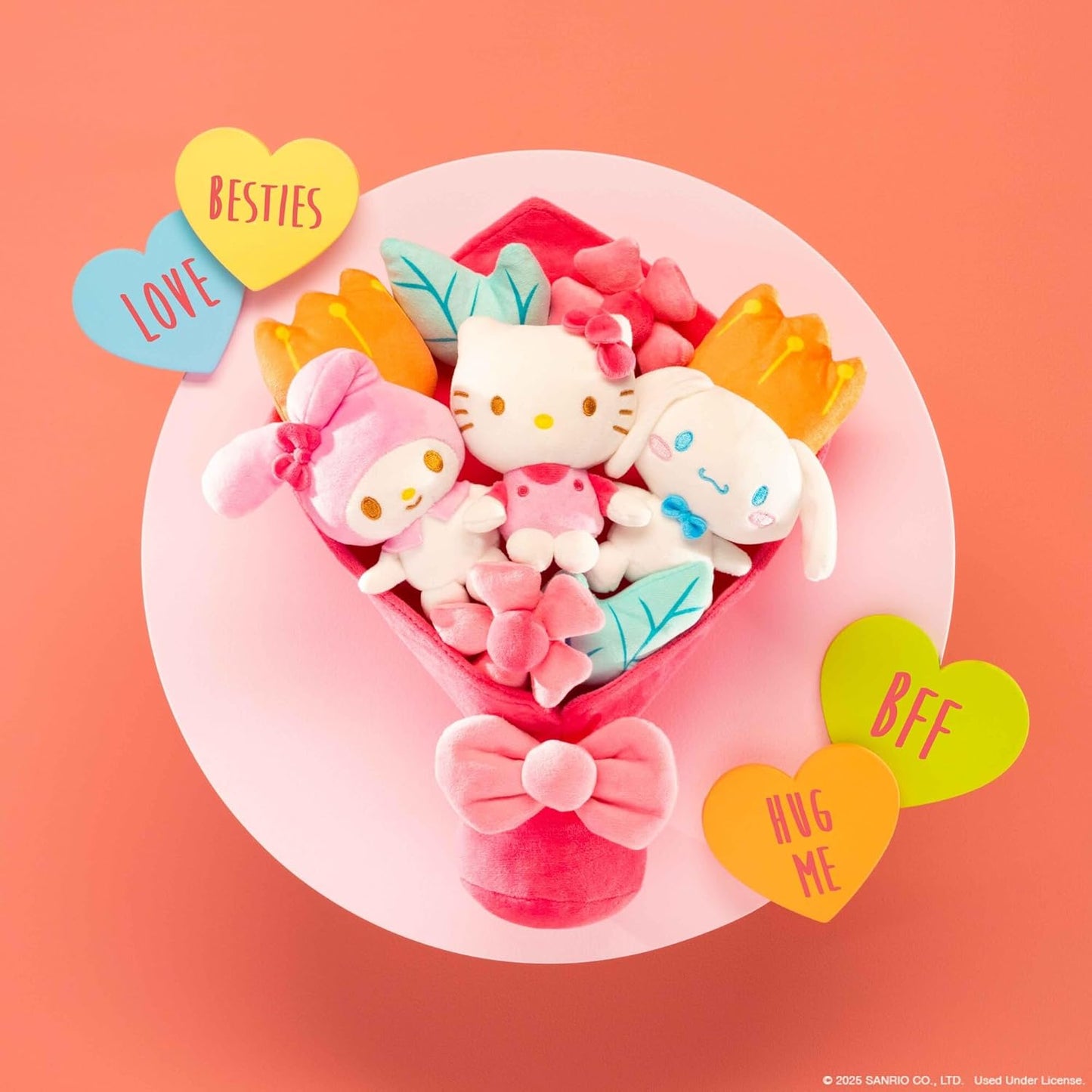 Hello Kitty and Friends - 12-inch Plush Valentine’s Bouquet - 9 Plush