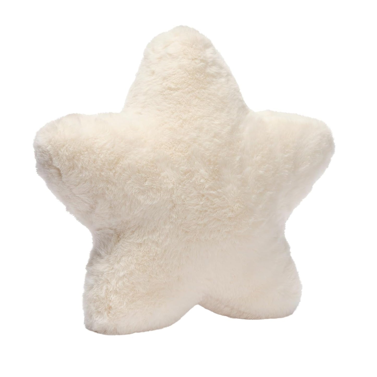 Lambs & Ivy Star Pillow Plush - Ultra Soft Creamy White