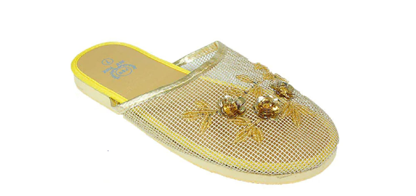 Women's Mesh Slippers With Sequin