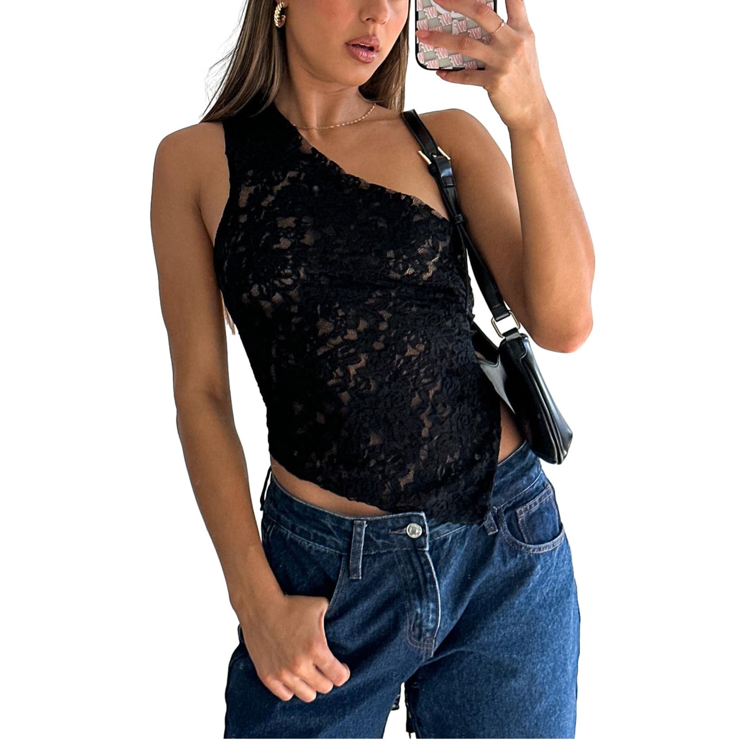 Women's Fashion Slim Fit One Shoulder Tops