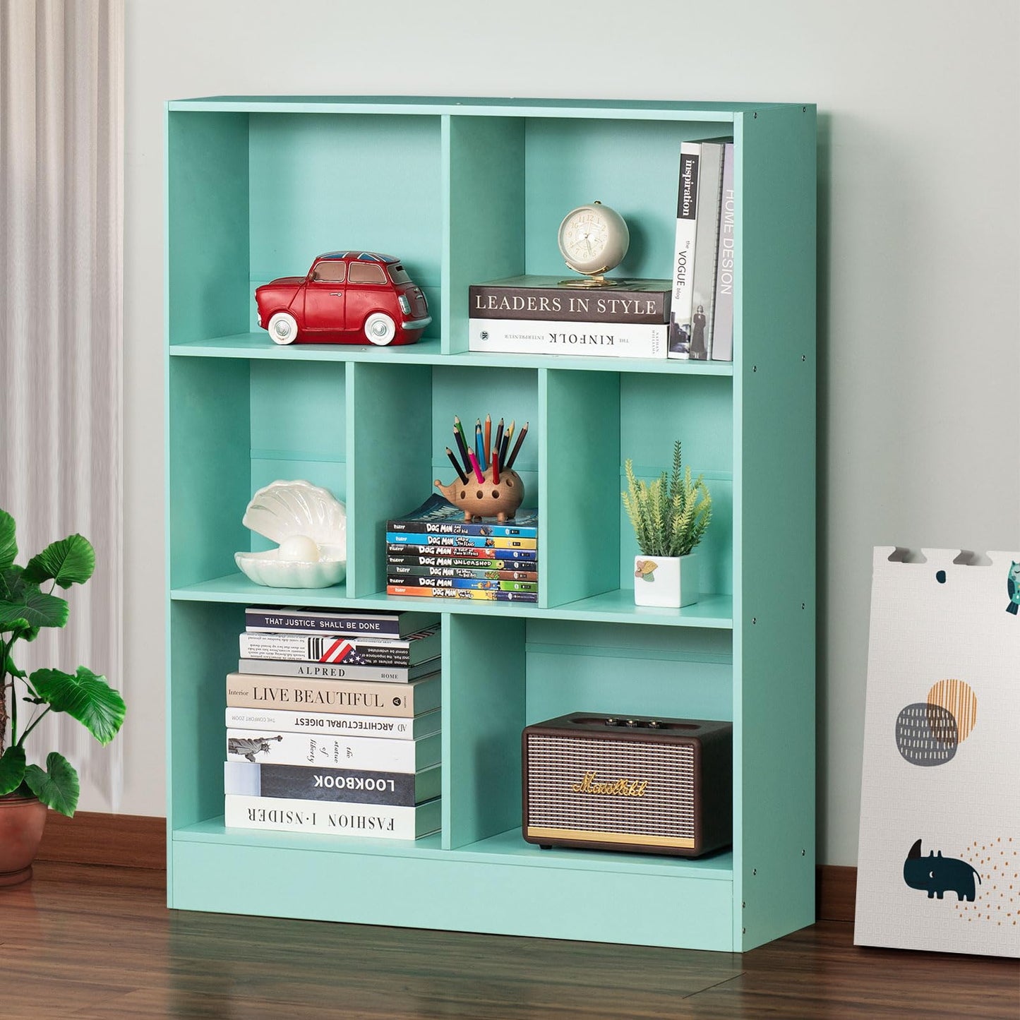 Modern Bookshelf - Large Freestanding Open