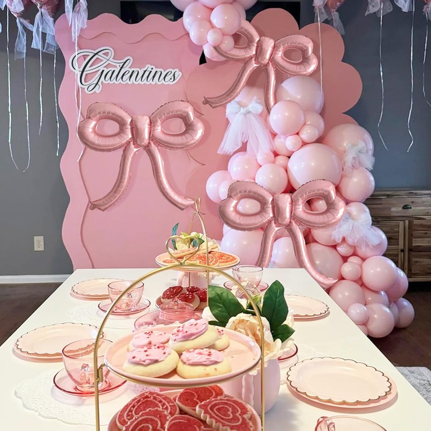 Pink Bow Balloons - Giant Foil Balloon