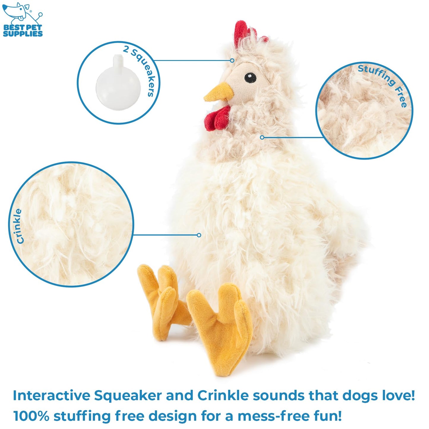 Crinkle Dog Toy for Small, Medium, and Large Breeds