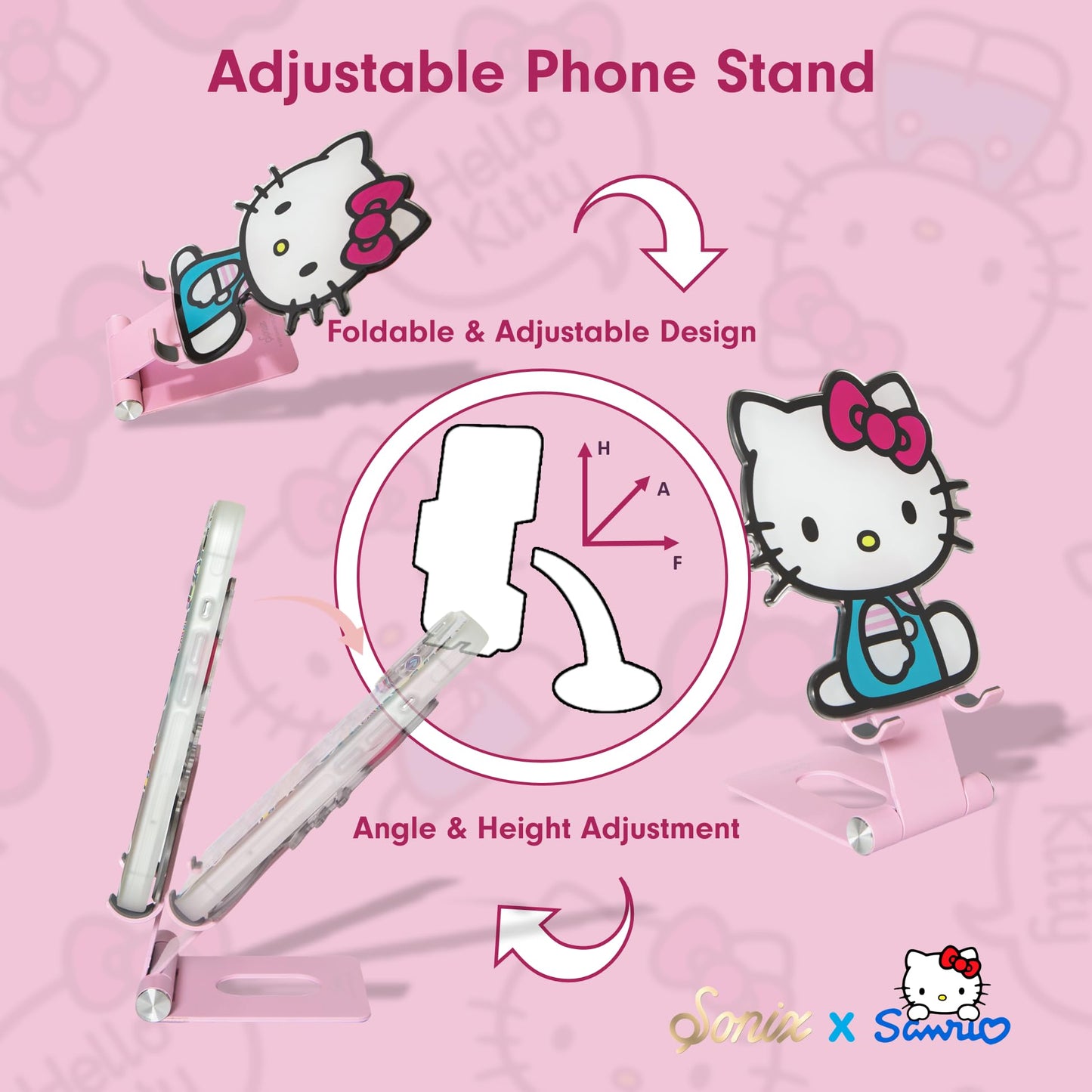 Sonix x Sanrio Character Phone Stand | Adjustable Cell Phone Holder